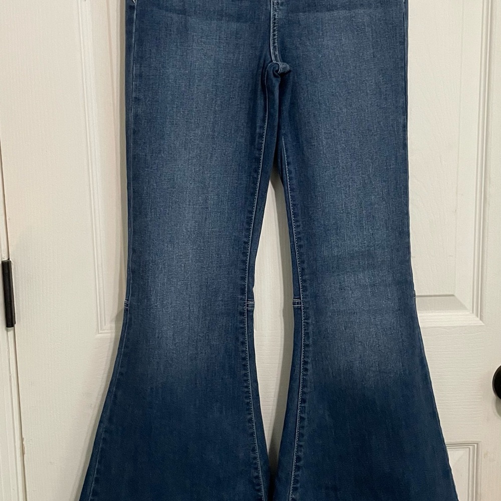 Sneak Peek Blue Mega Flare Jeans